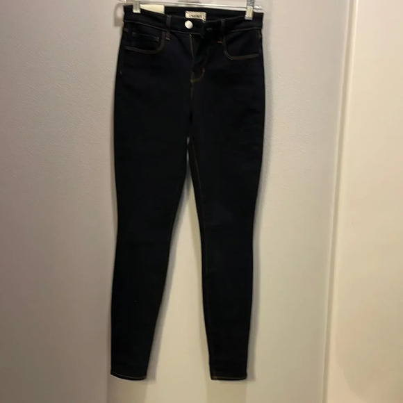Nwt L’Agence Marguerite High Rise Skinny dark denim jeans - Picture 1 of 10
